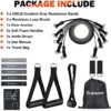 WIKDAY Resistance Bands Set 200LBS Exercise Bands Workout Bands with 5pcs Resistance Loop Bands, Handles, Door Anchor, Ankle Straps for Men & Women Body Stretching, Crossfit Training, Home Workouts - Image 6