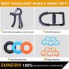 SUNERIA Hand Grip Strengthener (7 Pack) Forearm Grip Adjustable Resistance Hand Gripper with Wrist Strengthener, Finger Stretcher, Grip Ring Exerciser - Image 2