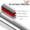 ONETWOFIT Pull Up Bar Doorway Chin Up Bar Household Horizontal Bar Home Gym Exercise Fitness (25.6 to 33.5 Inches Adjustable Length) - Image 5