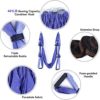 EUPEFIST Aerial Yoga Swing 6 Handles, Aerial Yoga Hammock Trapeze Ultra Strong Antigravity Yoga Hammock for Improved Yoga Inversions Flexibility & Core Strength,D - Image 4