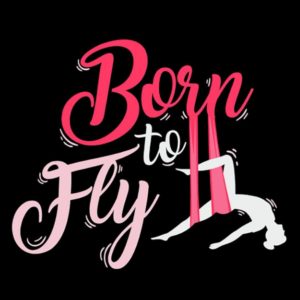 Aerial Yoga Aerial Yoga Born To Fly Fitness Aerial Silk Dancer 1 Notebook: 8.5 x 11 inches