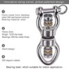 SELEWARE Silent Bearing Swing Swivel, 360° Rotational Device Hanging Accessory with Removeable Buckle for Tree Swing, Hammock Chair, Climbing Rope, Yoga, Kids Swing Swivel 1200LB Capacity - Image 2