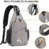 MOSISO Sling Backpack, Multipurpose Crossbody Shoulder Bag Travel Hiking Daypack - Image 2