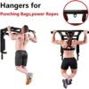 BDL Wall Mounted Pull Up Bar Chin Up bar Multifunctional Dip Station for Indoor Home Gym Workout, Power Tower Set Training Equipment Fitness Dip Stand Supports to 440 Lbs - Image 5