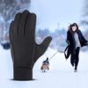 LERWAY Winter Warm Gloves, Thermal Black Warm Gloves for Men Women Waterproof Touchscreen Non-Slip Freezer Gloves for Driving, Cycling,Hiking,Skating - Image 8