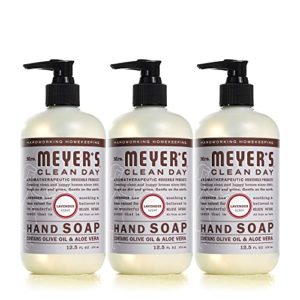 Mrs. Meyer's Clean Day's Hand Soap, Made with Essential Oils, Biodegradable Formula, Lavender, 12.5 fl. oz - Pack of 3