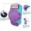 Kids/Youth Knee Pads Elbow Pads Wrist Guards Protective Gear Set ,for Kids Extreme Multi-Sports,Roller Skates Scooter Inline Skating Cycling BMX Bike Skateboard Riding And Outdoor Sports - Image 4