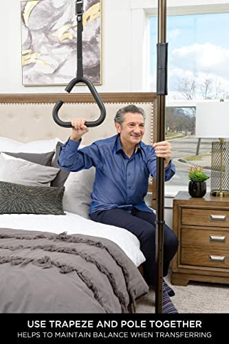Signature Life Trapeze Grab Bar Accessory, Compatible with The Signature Life Sure Stand Pole - Deep Bronze - Image 4