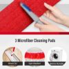 PANDA GRIP Spray Mops for Floor Cleaning Microfiber Spray Mop with 3 Washable Reusable Pads a Refillable Bottle and Scrubber Wet Dry Flat Mop with 360 Degree Swivel Head for Home Hardwood Laminate - Image 6