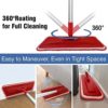 Sturdy Spray Mops for Floor Cleaning Microfiber Spray Mop and Microfiber Floor Mop with Scrubber and 4 Washable Reusable Pads Wet Dry Flat Mop - Image 6