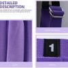 BESPORTBLE Yoga Swing Hammock Strap Aerial Antigravity Inversion Sling Strap Elastic Stretch Handstand Rope for Home Office Yoga Exercise Fitness Accessories Purple - Image 6