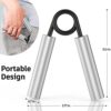 ZEAGUS Grip Strength Trainer Set,50LB-350LB Metal Hand Grip Strengthener,Non-Slip Heavy-Duty Forearm Exerciser,Hand Gripper for Muscle Building and Hand Rehabilitation Exercising - Image 7