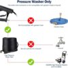 Goplus Pressure Washer Extension Wand, 18 FT Telescoping Gutter Cleaner Pole with 2 Adapters & Pivoting Coupler & 5 Spray Nozzle Tips & Support Harness for Wall Roof, 4200PSI - Image 9