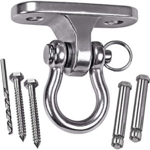 Gwongvvei Heavy Duty Swing Hanger Stainless Steel 304 Antirust, 1800 lb Capacity 180° Swing, Playground Porch Yoga Seat Trapeze, Hammock Chair, Hanging Kit, Swing Set Indoor Outdoor, Innovative Design