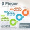 Hand Grip Strengthener Set Forearm Adjustable Resistance Hand Gripper, Finger Exerciser, Finger Stretchers, Grip Rings Hand Exerciser, Stress Relief - Image 5