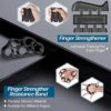 Hand Grips Strengthener Kit 5 Packs, Adjustable Resistance Grip Strength Equipment, Non-Slip Forearm Strengthener, Hand Grip Band, Grip Ring, Stress Ball, for Musicians Athletes, Hand Injury Recovery - Image 4