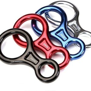 CdyBox 35KN Super 8 Belay Device Titan Figure 8 Descender for Climbing