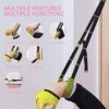Yoga Waist Back Stretch Band - Door Flexibility Tensile Multifunction Assist Training, Yoga Leg Stretcher Strap w/ Door Anchor, for Fitness, Dance, Yoga, Gymnastics, Cheerleading, Splits (Green) - Image 8
