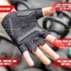 Fit Active Max Grip Weightlifting Workout Gloves | Strongest Grip, Leather Palm for Callus, Blister Prevention | Lightweight, Breathable, Non Slip | Powerlifting, Fitness Training, Biking & More - Image 9