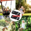 TUAHOO 50Ft Ninja Warrior Obstacle Course for Kids Adults Families Outdoor Climbing Ninja Training Slackline Obstacle Course Swing for Kids Trapeze Swing,Gym Rings, Rope Ladder, Climbing Net - Image 7