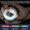 GOZATO Auto-Start Wrist Power Gyro Ball, Wrist Strengthener and Forearm Exerciser for Stronger Arm Fingers Wrist Bones and Muscle with LED Lights - Image 2