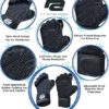 New Ventilated Weight Lifting Workout Gloves with Built-in Wrist Wraps for Men and Women - Great for Gym Fitness, Cross Training, Hand Support & Weightlifting. - Image 6
