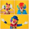 10 Pcs Clown Costume Set, Funny Clown Nose Clown Wig Clown Bow Clown Tie White Gloves Clown Accessories for Halloween Carnival Circus Cosplay Party - Image 6