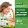 3 Packs Hemp Gummies for Pain and Anxiety Inflammation Relief Extra Strength Stress Focus Calm Vegan Bear Sleep Aid Oil Mood Focus - 240 Counts Candy Made in The USA - Image 7