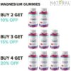 Sugar Free Magnesium Gummies - 180 Gummies, Calming Anti-Stress Gummies, Magnesium Supplement for Kids and Adults, Vegan, Gelatin-Free, Gluten-Free, Non-GMO, Delicious Natural Raspberry Flavor (180) - Image 2