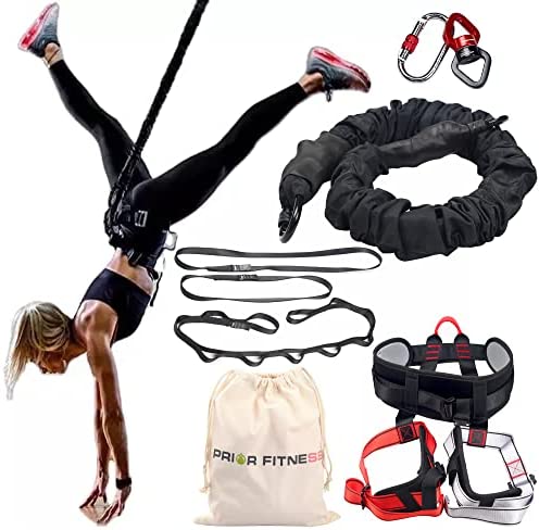 PRIOR FITNESS Bungee Fitness Set Yoga Bungee Cord Rope Resistance Air Dance Rope Exercise Fitness Home Gym Professional Training Equipment - Image 9