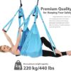 Aerial Yoga Swing Set,Yoga Hammock Sling Kit with Extension Straps &Carabiner, Yoga Inversion Swing Accessories for Beginners Professionals Daily Workout(200kg) - Image 4