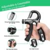 FITAWAY Grip Strength Trainer 5 Pack 22-132 Lbs Adjustable Resistance Hand Gripper, Finger Exerciser, Finger Stretcher, Grip Ring, Stress Relief Grip Ball - Image 2