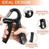 Grips Strength Training Kit 5 Pack Adjustable Hand Grips Exerciser Strengthener Finger Strength Exerciser, Finger Stretchers, Grips Rings, Stress Relief Ball with Carrying Bag - Image 2