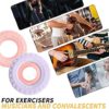 Grip Strength Trainer Set, Hand Grip Exerciser Strengthener and Finger Strengthener Rings, 5 PCS Silicone Squeezer Gripper for Adults Kids Elderly Strength Training Therapy (Color 2) - Image 7