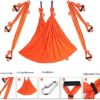 Aerial Dance Hammock Anti-Gravity Flying Swing Aerial Silks Yoga Pilates Set Include Extension Straps Inversion Swing for Beginners and Kids,C-OneSize - Image 5