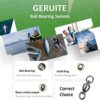 GERUITE High Strength Ball Bearing Swivels Corrosion Resistance Fishing Swivels Barrel Swivels Fast Rotation for Saltwater Freshwater Onshore Offshore Fishing - Image 5