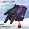 2 Pairs Outdoor Winter Touchscreen Anti-Slip Full Finger Warm Gloves - Image 3