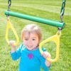 Creative Playthings Ring Trapeze with chain, Green, Yellow, - Image 2