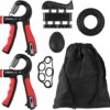VINTEAM Hand Grip Exerciser Strengthener, 6pcs Hand Grip Strength Trainer with 5-60KG Adjustable Resistance Forearm Workout, Finger Strengthener for Hand Exercise - Image 7