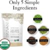 Truvani Plant Based USDA Certified Organic Protein Powder, Vanilla, 20.9oz (1pk, 20 Servings) - Image 5