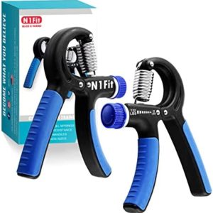 Grip Strength Trainer - 2 Pack Hand Grip Strengthener W/ Adjustable Resistance Range Robust and Non-Slip Hand Strengthener for Perfect Forearm Grip Workout and Hand Rehabilitation
