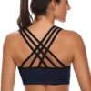 Padded Strappy Sports Bras for Women - Activewear Tops for Yoga Running Fitness Pack of 3 - Image 5