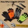 Vgo 3 Pairs High Dexterity Touchscreen PU Leather Work Gloves Multipurpose(Size XL,3Colors,PU8718) - Image 2