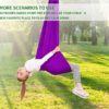 Therapy Sensory Swing for Kids and Adult Indoor Cuddle Swing Outdoor Hammocks Has Calming Effect On Child for Children with Special Needs ADHD Sensory Integration(Purple Size:59"x110") - Image 4