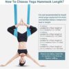 GLYIG Aerial Yoga Swing Set - Yoga Hammock Trapeze Swing - Trapeze Yoga Kit - Flying Yoga Inversion Tool - Antigravity Ceiling Hanging Yoga Sling - 5.5 Yards (Color : A8) - Image 6