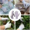 3 Pairs Cut Resistant Gloves, Utility Work Gloves for Men & Women, PU Coated Gardening Gloves - Image 5