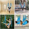 Aerial Yoga Swing Set Yoga Flying Trapeze Swing 440 Lbs Capacity Flying Yoga Inversion Tool Antigravity Ceiling Hanging Yoga Hammock Trapeze Sling Kit - Image 2