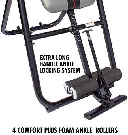 Health Gear HGI 4.0 Patent Pending Deluxe Heat & Vibration Massage Inversion Table, Grey - Image 8