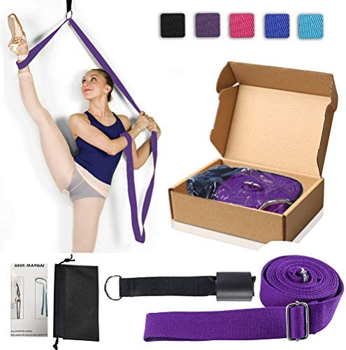 Price Xes Adjustable Leg Stretcher Lengthen Ballet Stretch Band - Easy Install on Door Flexibility Stretching Leg Strap Great Cheer Dance Gymnastics Trainer Stretching Equipment Taekwondo Training - Image 6