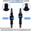 BEIFENG Heavy Duty Lightweight Locking Carabiner Clips 12KN D Ring for Camping Hiking Outdoor Gym etc, Carabiner with Lock Small Carabiners for Dog Leash & Harness - Image 4